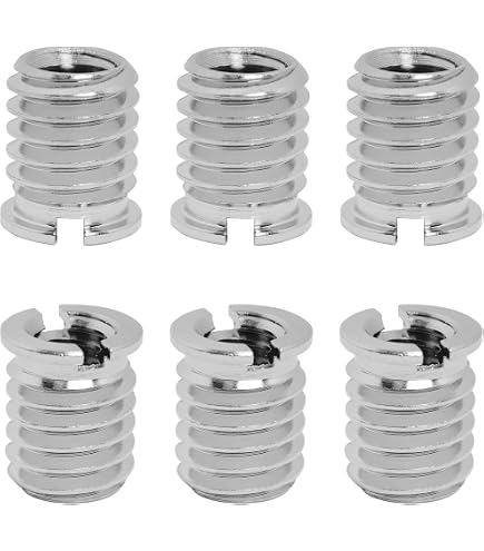 YINETTECH Lot De 10 Adaptateurs Filetés 1/4 à 3/8 Trépied Photo - Métal Pour Rotule Et Flash
