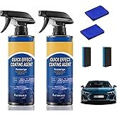 2Pcs Quick Car Coating Spray, 2025 New Quick Effect Coating Agent for Car, 120ml/4FL.0Z 3 in 1 High Protection Quick Car Coating Spray, Waterless Wash Coat Car Wax Polish Sprays