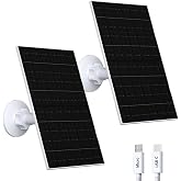 Zivif 7W Solar Panel for Eufy 2/2 Pro/2C/2C Pro/E20/E40/E Camera, 2 Pack | 5V USB, Type-C Solar Charger Compatible with Eufy Camera, Adjustable Mount, Waterproof, 7.2ft Cable