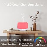 Trace 300ML Essential Oil Diffuser with Remote, 7 LED Lights, 4 Timers view 6