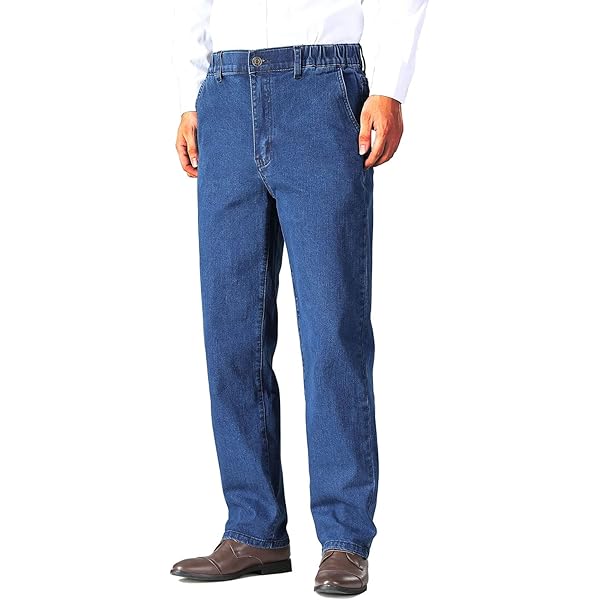 FULL BLUE 5 Pocket Denim Jeans, Straight Legs, Sits at Waist