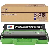 Brother Printer WT220CL Waster Toner Box Toner, Black | Brother WT220CL Waste Toner Box with durable build for HL-3140CW, HL-3170CDW and MFC-9130CW