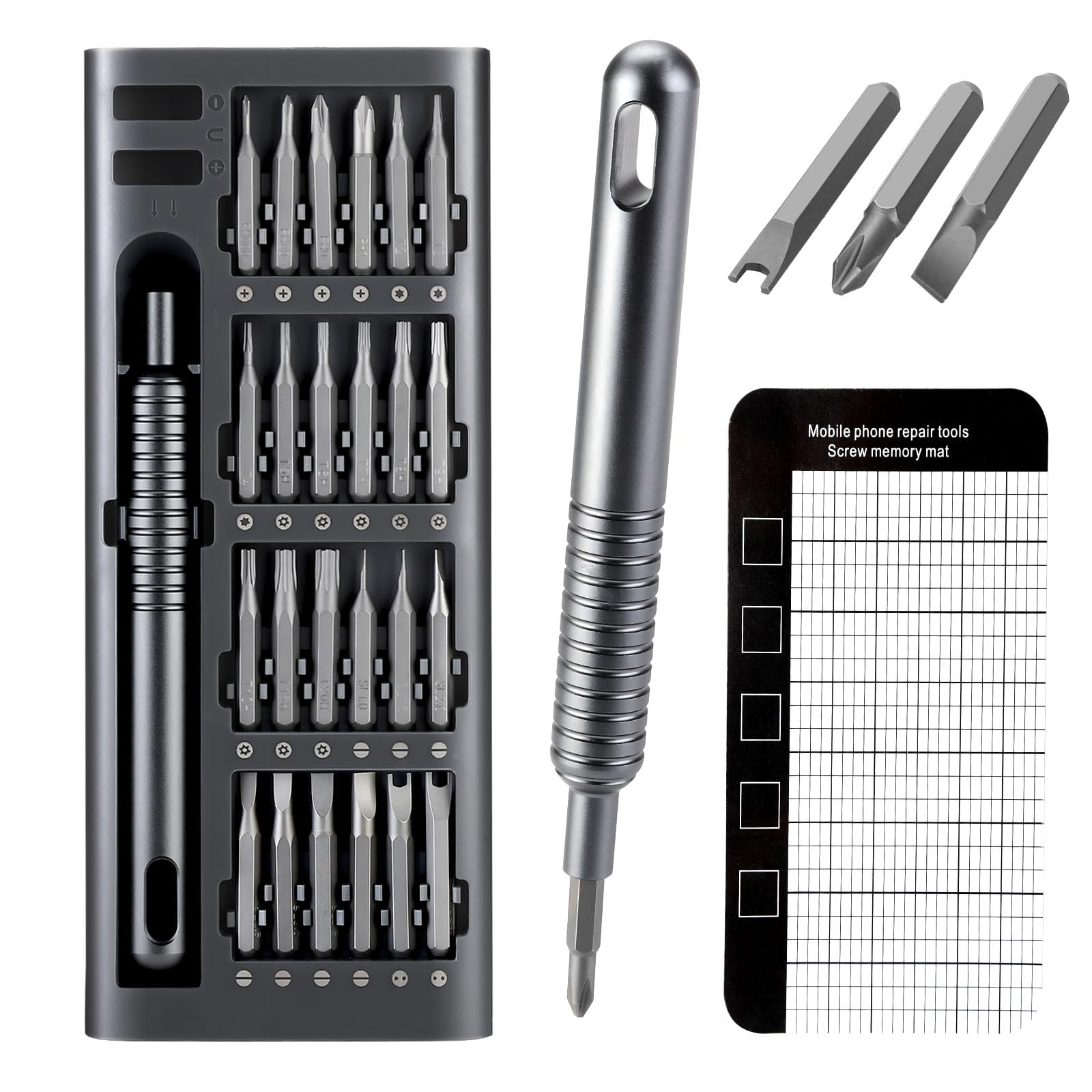 IHKFILAN Precision Screwdriver Set, 51 in 1 Small Screwdriver Kit, Magnetic Screw Drivers Sets, Electronic Repair Tool Kit for Laptop, Watch, Camera, Cell Phone, Switch, Ring Doorbell, Glasses