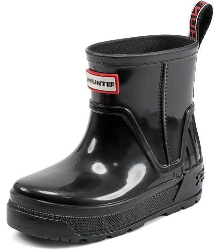 Hunter Original Tall Gloss‎ Rain Boots Black Waterproof Rubber Boys 5 Girls 6 Big Kids Original Gloss Rain Boots - Black | Hunter Boots main image 3
