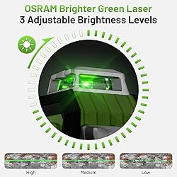 Huepar Laser Level 360 Self Leveling, 1/13 High