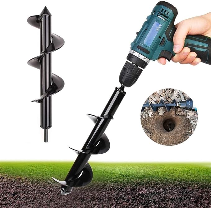 Garden Drill,Garden Plante, Bulb Auger Drill Bit Hole Digger Tools