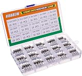 HUAREW 150pcs 5x20mm Fast Blow Glass Fuses 250V Assortment Kit 0.2A-20A view 2