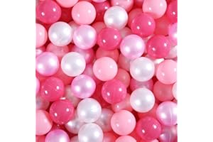 GUESVOT Ball Pit Balls Plastic Balls for Ball Pit Phathalate Free BPA Free Plastic Balls 100pcs 2.2" Set for Toddlers for Play Tent Tunnel