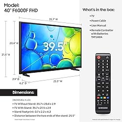 Samsung 40-Inch Class Full HD F6000 Smart TV