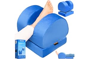 AUROPEAK Knee Replacement Pillow with Adjustable Height, Knee Surgery Recovery Equipment, Portable Leg Elevation Pillow, Leg 