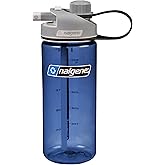Nalgene Sustain Tritan BPA-Free MultiDrink Water Bottle Made with Material Derived from 50% Plastic Waste (using ISCC certified mass balance), 20 OZ, Blue