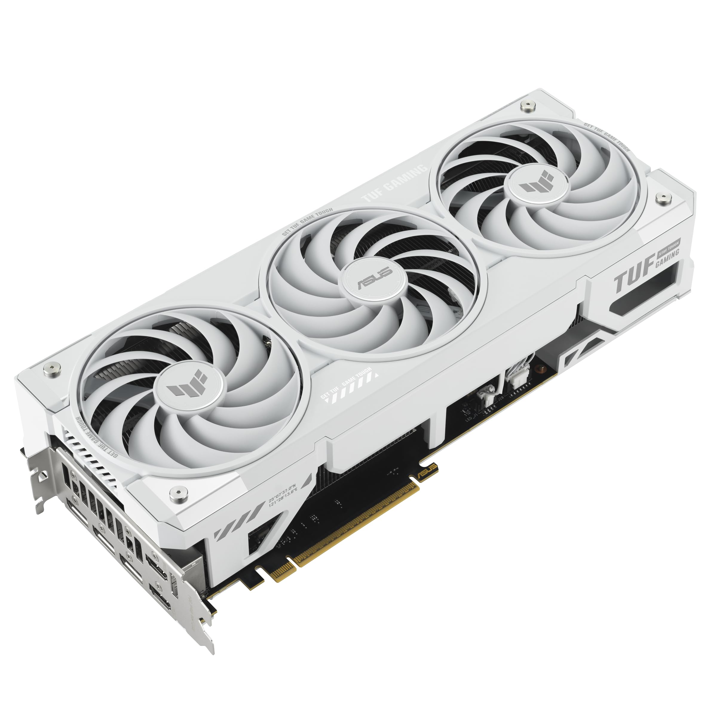 ASUS TUF Gaming GeForce RTX ™ 5070 Ti 16GB GDDR7 White OC Edition Gaming Graphics Card (PCIe® 5.0, HDMI®/DP 2.1, 3.125-slot, Military-Grade Components, Protective PCB Coating, axial-tech Fans)