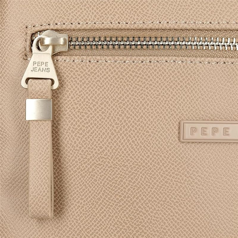 Elia Rucksack, lässig, Beige, 20 x 25,5 x 10 cm, Kunstleder, 5,1 l von Joumma Bags, Beige, Talla única, Lässiger Rucksack