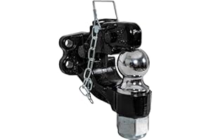 Buyers Products 15 Ton Combination Hitch, 2-5/16 Inch Ball, 30,000lbs MGTW W/Either Ball Or Pintle Hook, Heavy Duty Towing Ac