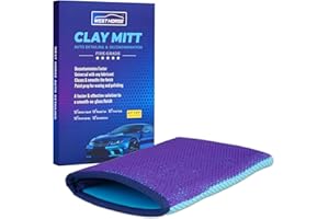 WEST HORSE Auto Detailing Clay Bar Mitt, Detailing Clay Mitt for Paint, Glass, Wheels, Car’s Paint Claying, Paint Prep for Wa