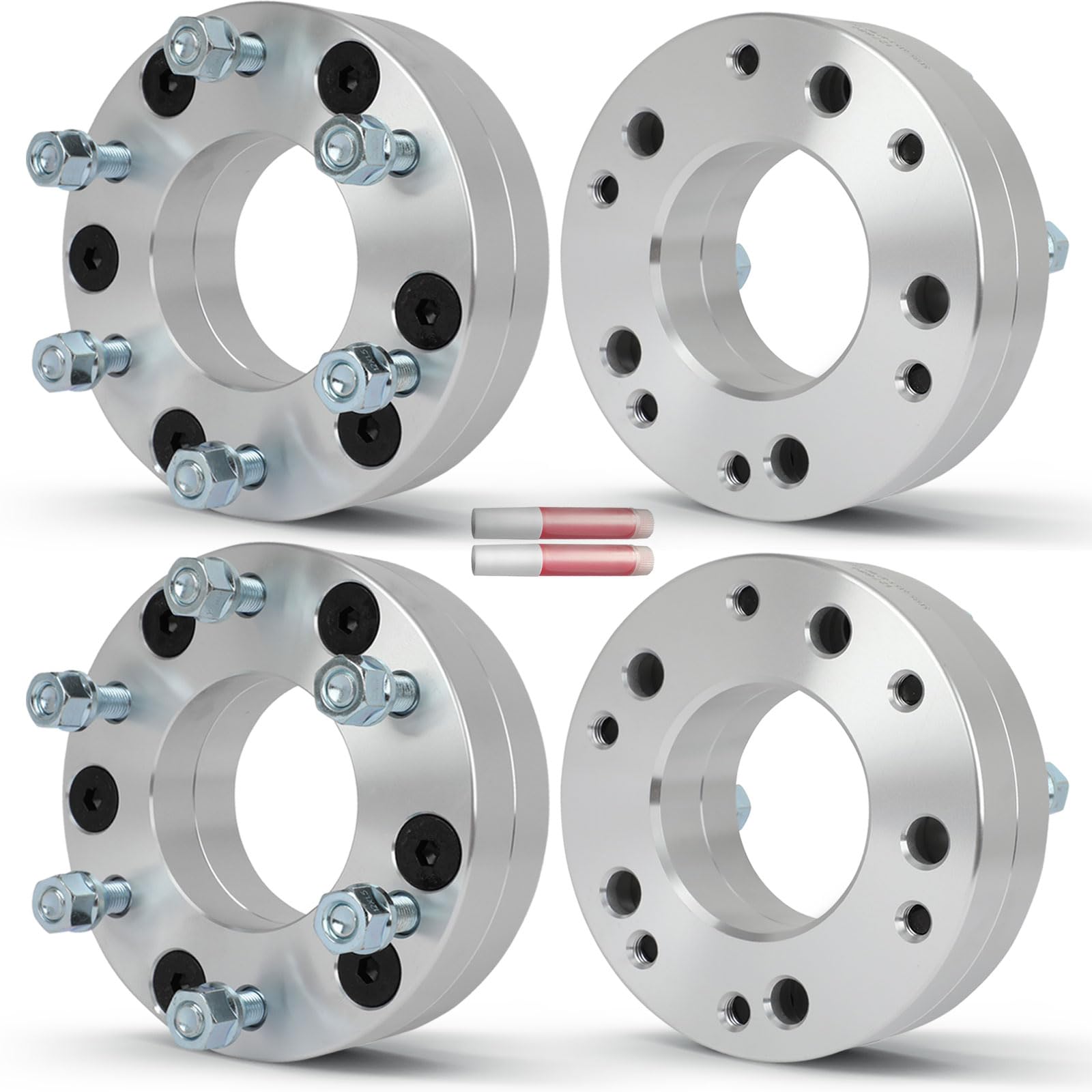 Photo 1 of OCPTY 4PCS 5x135 to 6x5.5 Wheel Adapters 2 inch Bore 87.1mm Studs 12x1.5 5 Lug Wheel Spacers No Hubcentric Fit for Lincoln Blackwood 2002-2003,for Ford for F-150 1997-2003