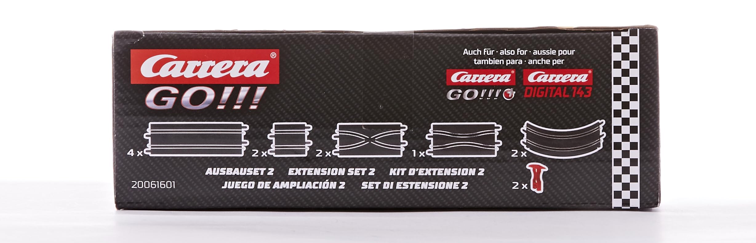 Carrera Go Extension Set #2-11Piece Track Expansion Accessory Pack - for Use with 1: 43 Scale Go & Digital143 Slot Car Racetrack Systems
