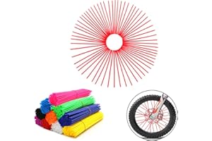 COBIKE 72Pcs Universal Spoke Skins Covers，Wheel Spoke Wraps Skins Pipe Trim Decoration Protector For Motorcycle Dirt Bike Yamaha Honda BMW Suzuki Kawasaki(black)