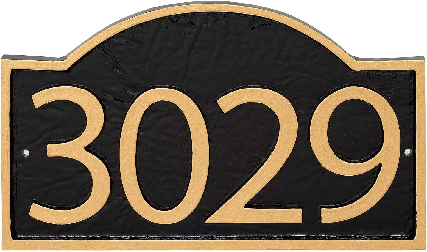 Address Signs - Address Number Store, Powder Coated Aluminum Soft Arch Economy Series Address Plaque, Modern Font, Holds up to 4 Characters