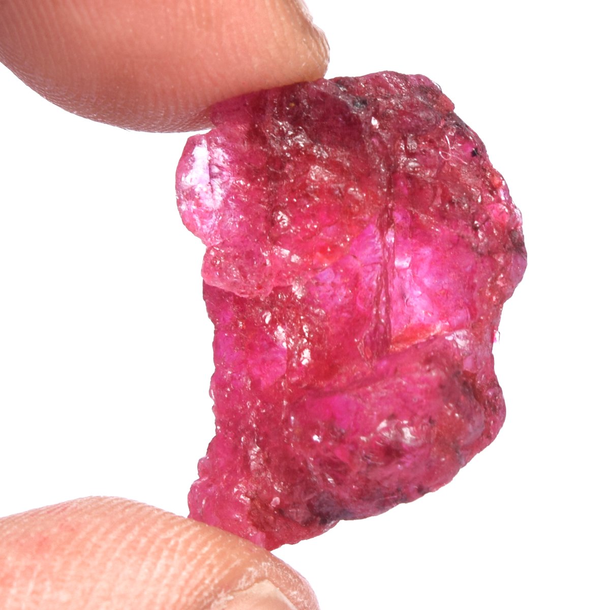 Gemme qualità Rubino 19.50 Ct Grezzo Grezzo naturalee Certificato con Filo Rosso Rubino Avvolto