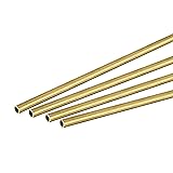uxcell Brass Round Tube 2mm OD 0.2mm Wall Thickness