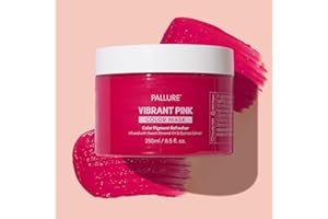 Pallure Color Pigment Refresher Mask, Semi Permanent Hair Color Depositing Conditioner, 8.5 Oz Vibrant Pink