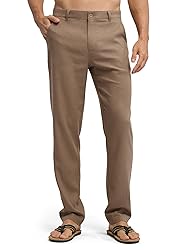 Willit Men's Linen Pants Casual Linen Dress Pants