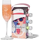 Thoughtfully Cocktails, Champagne Shimmer Gift Set, Add Shimmer to Champagne, Prosecco or Carbonated Beverages with Raspberry