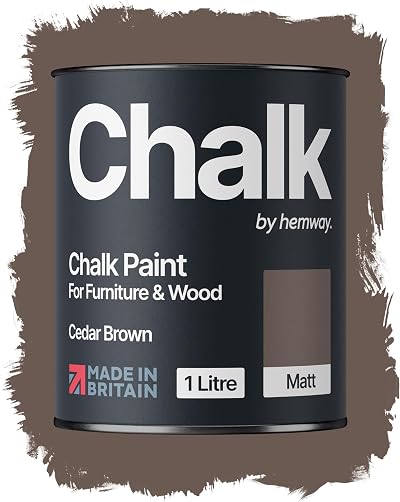 Hemway Cedar Brown Chalk Paint 1L – Matt Finish Furniture & Walls