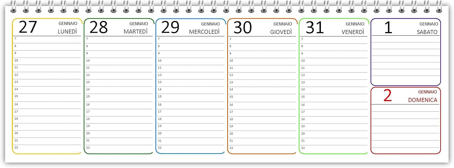 2022 nuova Agenda Settimanale 2022 Da Tavolo planning mensile 2022 da stampare pdf