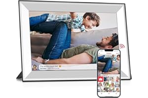 JAZEYEAH 10.1'' WiFi Digital Picture Frame with 32GB Storage, Frameo 1280 * 800 HD IPS Touch Screen Smart Electronic Digital Photo Frame,Share Moments Instantly via Frameo App from Anywhere