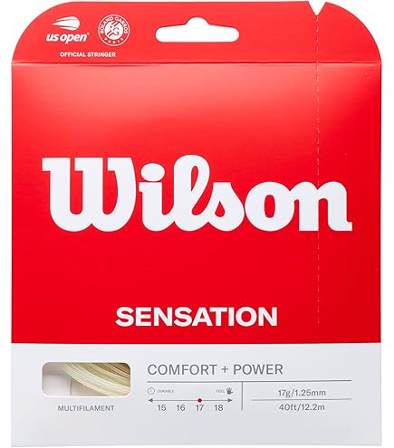 Amazon.com : Wilson Revolve 17 Tennis String - Set, White : Sports