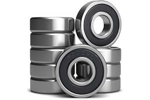 SACKORANGE 10 PCS 6000-2RS Double Rubber Seal Bearings 10x26x8mm, Pre-Lubricated and Stable Performance and Cost Effective, Deep Groove Ball Bearings. (6000-RS)