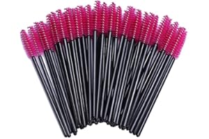 BTYMS 100 Pieces Disposable Spoolies Brush Eyelash Mascara Brushes Lash Wands Applicator Eyebrow Brush for Lash Extension-Pin