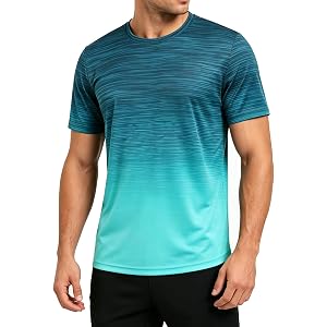 Cozople Men's Athletic Running T-Shirts Dry Fit Moisture Wicking | Gym Workout Shirts Short Sleeve Sports Tee Tops
