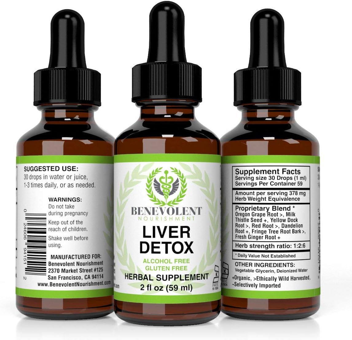Liver Cleanse Organic Milk Thistle and Natural Herbal Blend. Potent