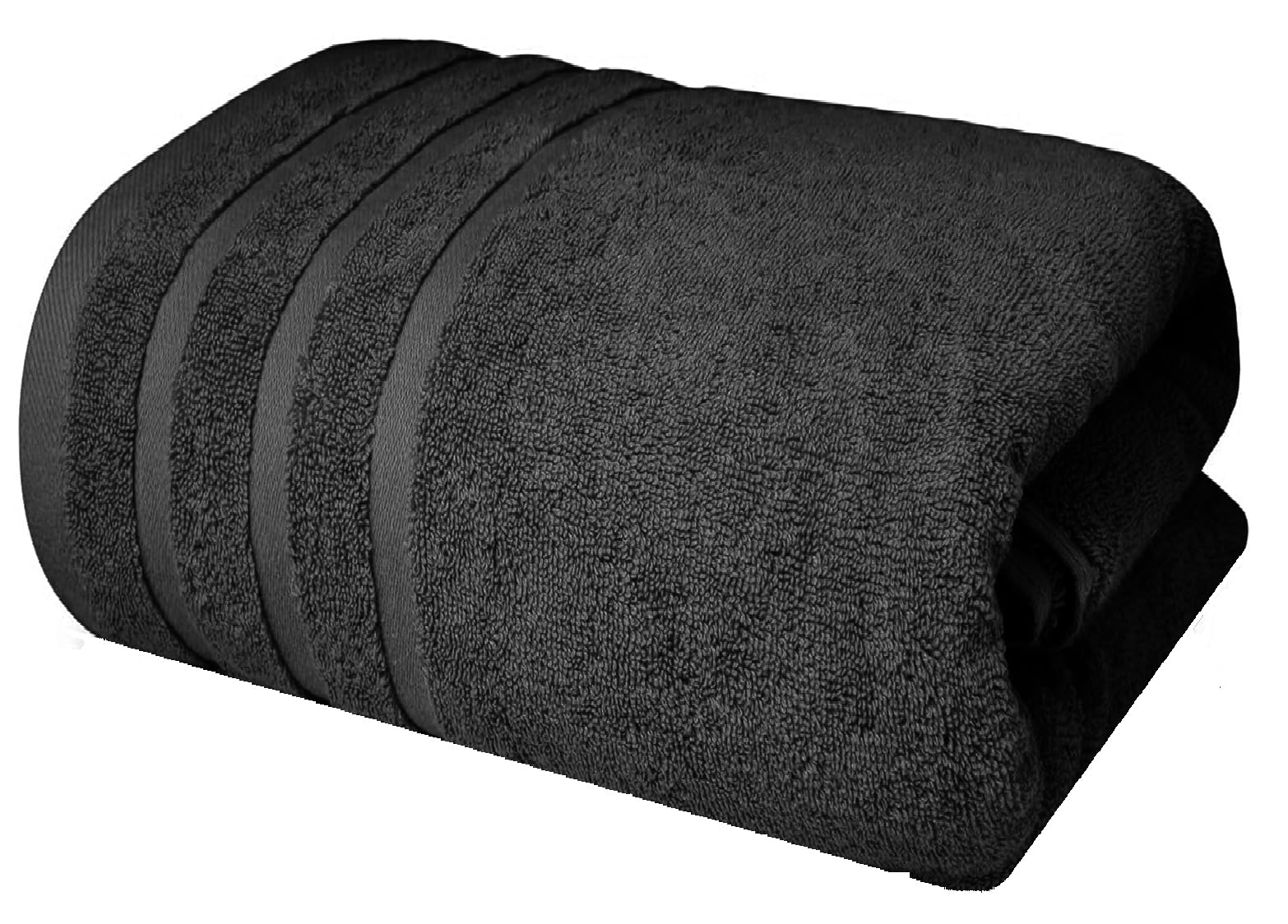 Extra Large Luxury Super Jumbo Bath Sheet (150 x 200 cm -600 GSM) Huge/Massive/Big Bath Sheet XXXL Body Wrap Towels (Cotton, Black)