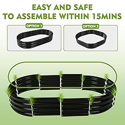YSEJOMP 60X32X12 Inches Oval Galvanized Metal