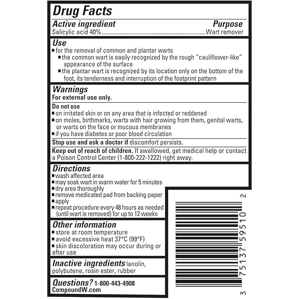 COMPOUND W WART REMOVER MAXIMUM STRENGTH ONE STEP PADS, 14 MEDICATED PADS