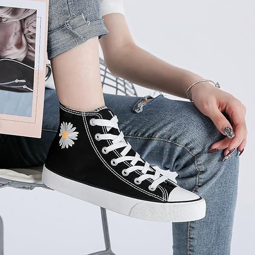 Women's High Top Canvas Shoes Fashion Sneakers Casual Shoes for