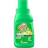 Gain + Aroma Boost Liquid Laundry Detergent, Original Scent, 6 Loads, 10 fl oz, HE Compatible, Pack of 12
