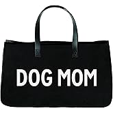 Santa Barbara Design Studio Pet Canvas Tote Bag, 20 x 11-Inch, Dog Mom