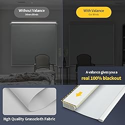 Motorized Blinds with Remote, Grasscloth Fabric