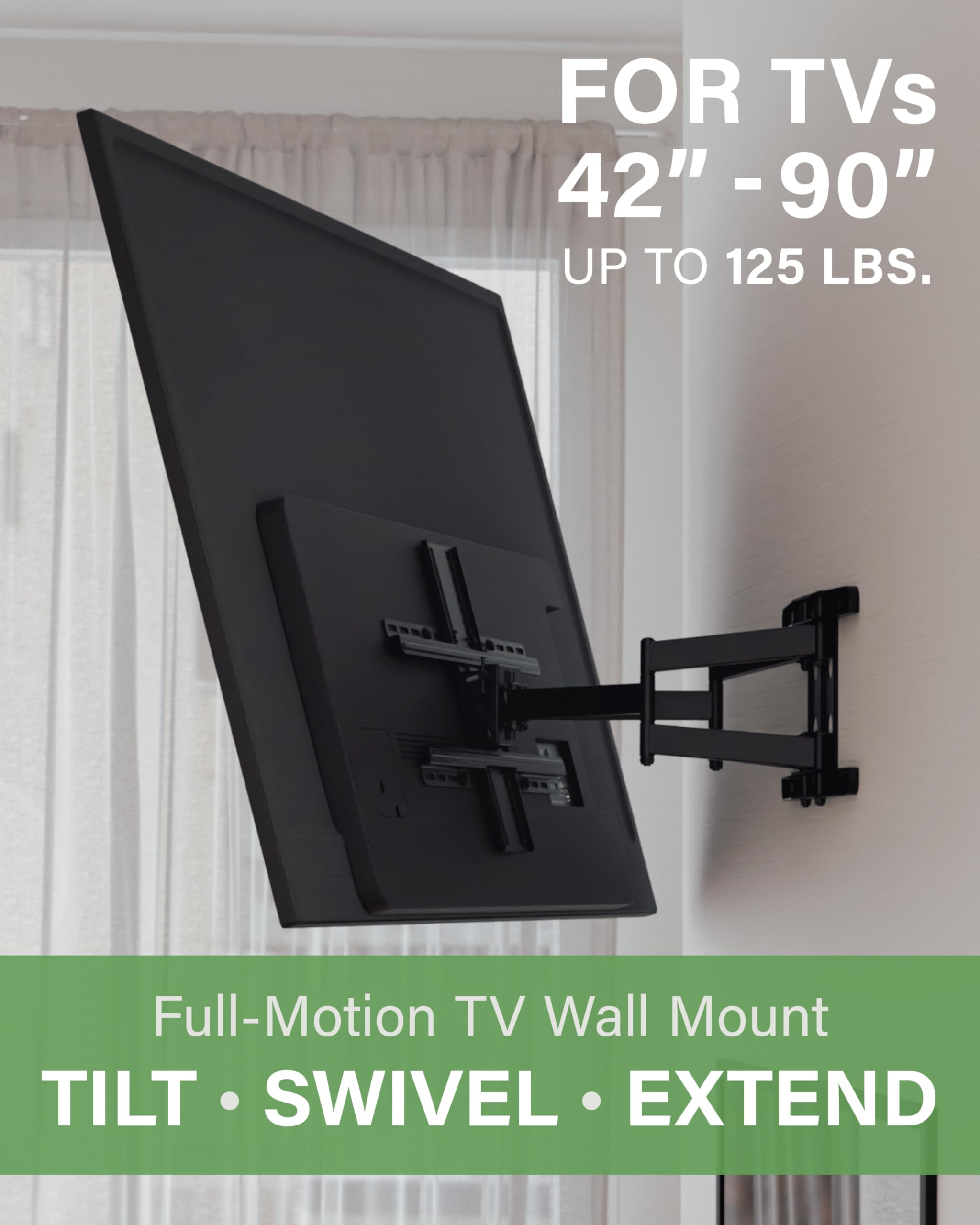 SANUS Premium Full Motion TV Mount for 42