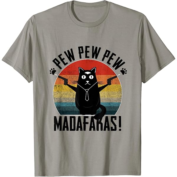 B&S Boutique Pew Pew Cat Madafakas Retro Gun Camicia