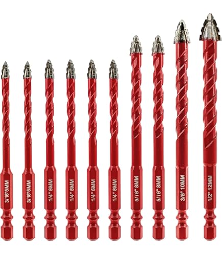5-teiliger Sawtooth Exzenterbohrer-Satz – 4-Flöten, Titanbeschichtet, 4–12 Mm – Für Metall, Holz & Kunststoff – High-Speed-Stahl