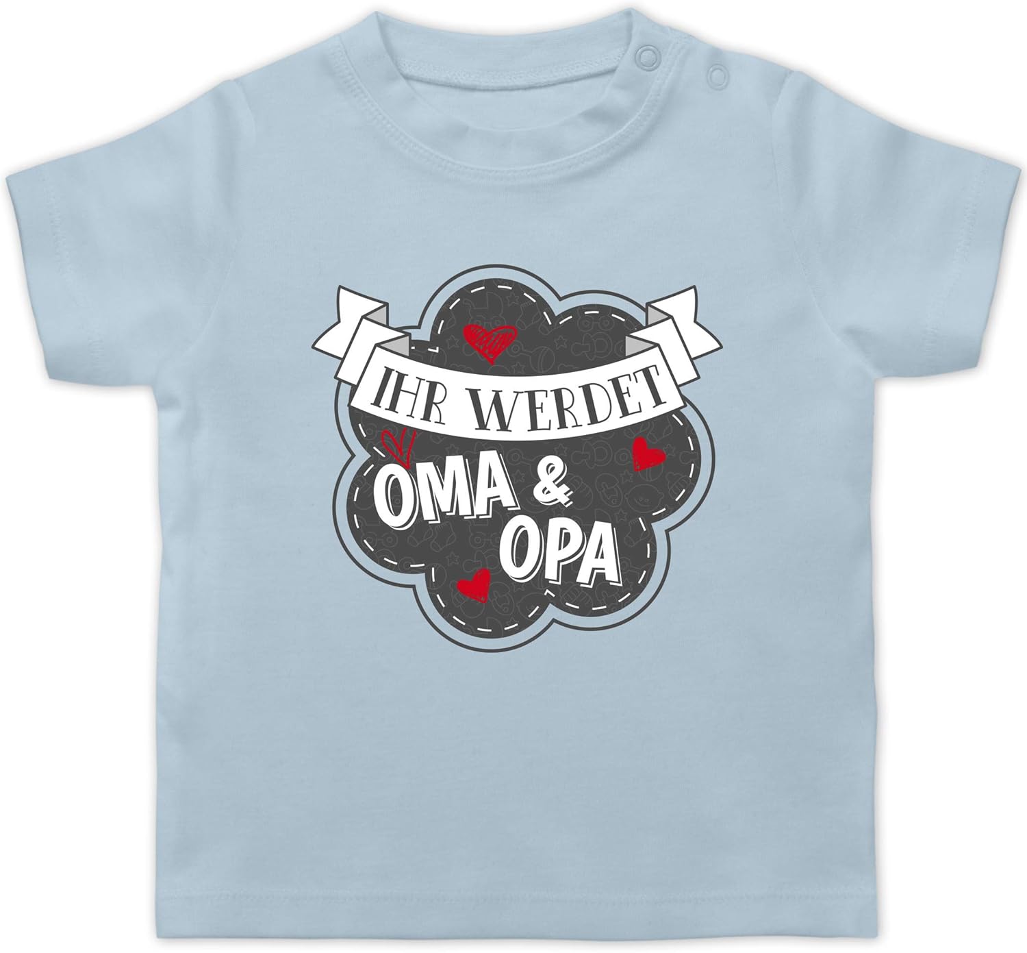 Shirtracer Sprüche Baby Ihr werdet Oma und Opa Baby TShirt