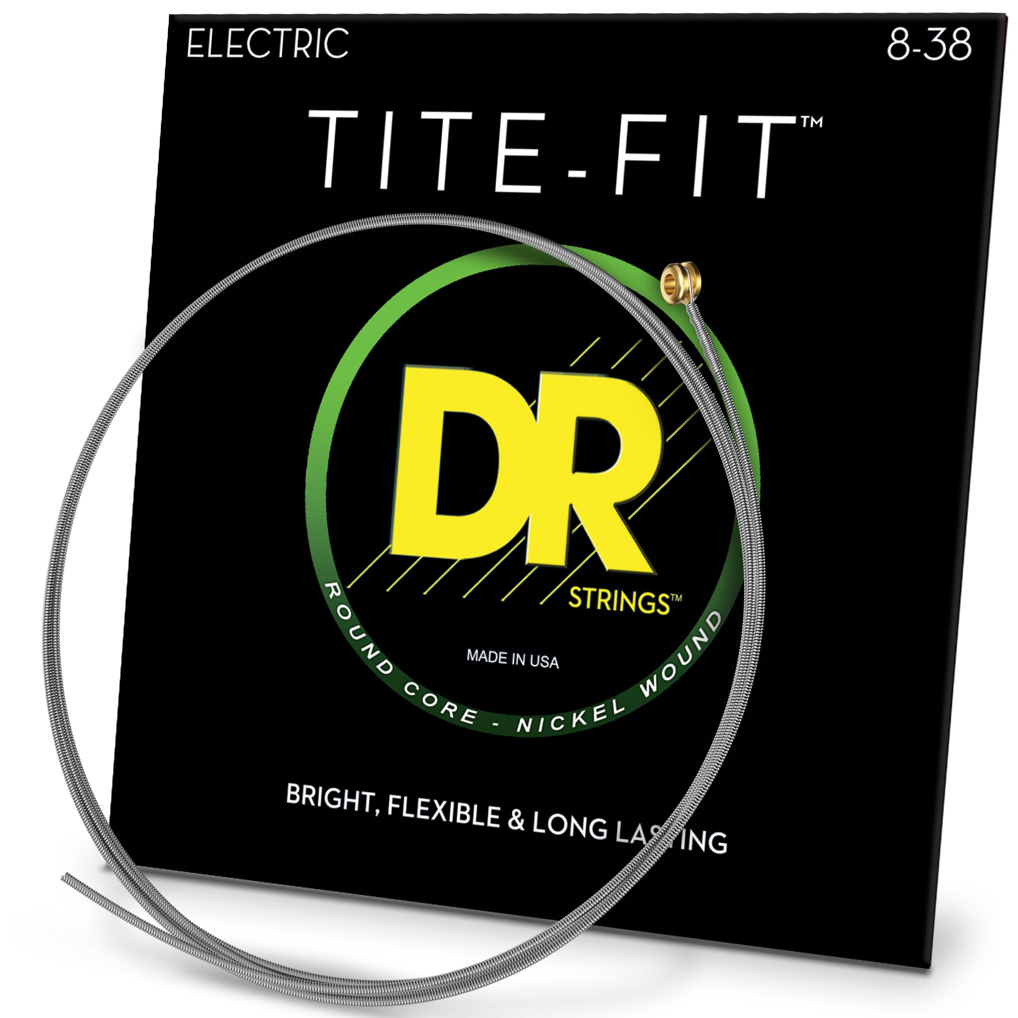 DR Strings TITE-FIT™ - Nickel Plated Electric Guitar Strings: Extra Light 8-38