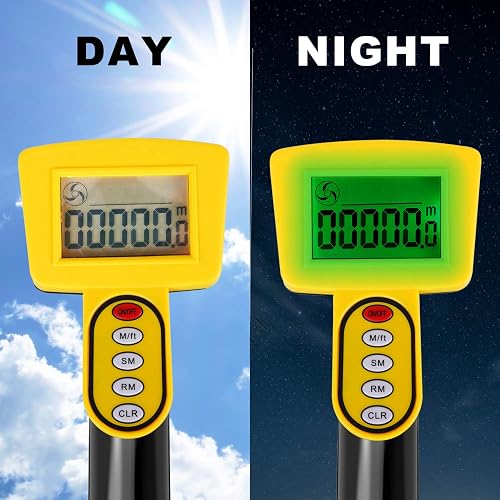 Zozen Digital Measuring Wheel – Foldable, Backlit Display, Ft/Meter, Memory Storage, Kickstand, Carrying Bag Included