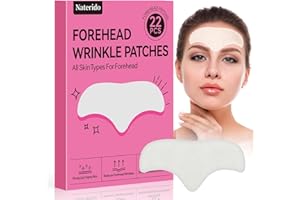 Naterido Forehead Wrinkle Patches, 22 Pcs, Anti-wrinkles, Anti-Slip Overnight Face Wrinkles Patch, Forehead Fine Lines for Wo